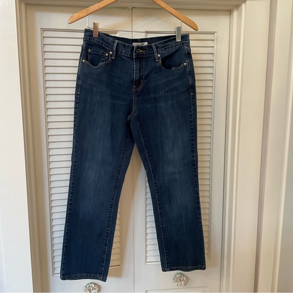 Levi’s 505 Straight Denim Blue Jeans, Size 6 - Picture 10 of 11